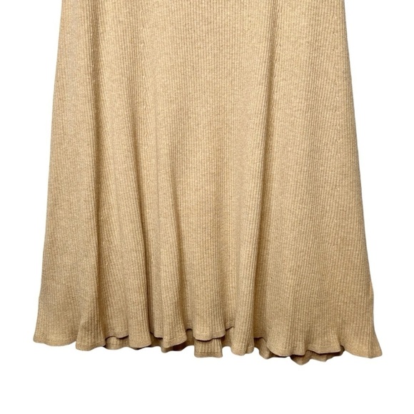 J. Crew Tan Ribbed Knit Women’s Tank Swing Sweater Dress Sz 2X - Picture 4 of 9